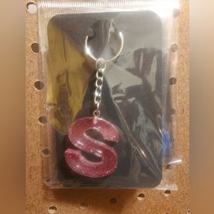 Resin Initial Keychain